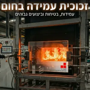 זכוכית Robax לקמין בחיתוך לפי מידה