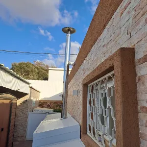 ארובת נירוסטה לגנרטור בהתקנה חיצונית