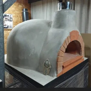 טאבון חימר איטלקי בגימור אפור