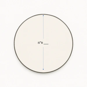 זכוכית לקמין לפי מידה בצורה עגולה