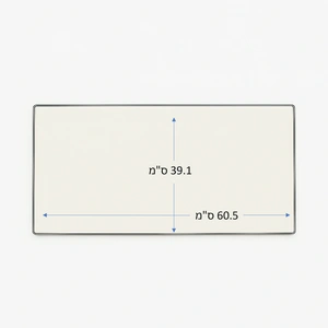 זכוכית לקמין לפי מידה לקמין בנוי GODIN B-1