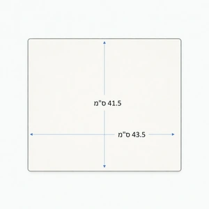 זכוכית לקמין לפי מידה לדגם GODIN TATO