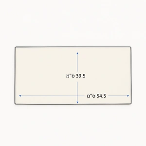 זכוכית לקמין לפי מידה לדגם Kratki Zuzia