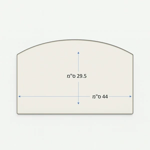 זכוכית לקמין לפי מידה לדגם Plamen