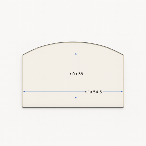 זכוכית לקמין לפי מידה לדגם Dovre 760 wd